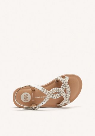 SANDALIAS BRILLO PIEL KOMENSKY - BLANCO SANDALIAS BRILLO PIEL KOMENSKY - BLANCO