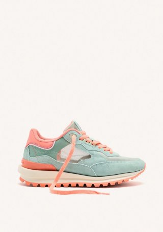 ZAPATILLAS PIEL REJILLA IOLA - AZUL