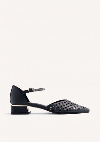 BAILARINAS PIEL TACHAS ONSTED - NEGRO BAILARINAS PIEL TACHAS ONSTED - NEGRO