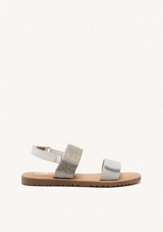 SANDALIAS BRILLO PIEL LUDINGTON - PLATA