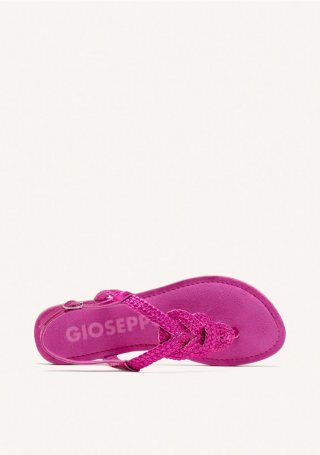 SANDALIAS DE PIEL TRENZADA ZUPANJA - FUXIA SANDALIAS DE PIEL TRENZADA ZUPANJA - FUXIA