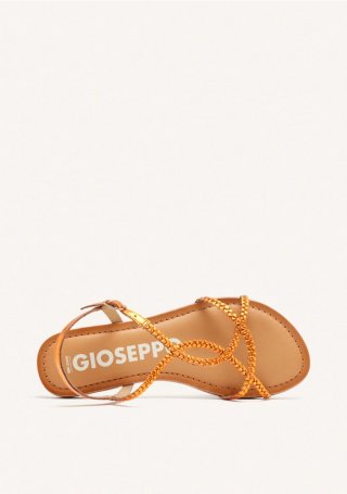 SANDALIAS NARANJA DE TIRAS FINAS TRENZADAS PARA MUJER NIOAQUE - NARANJA SANDALIAS NARANJA DE TIRAS FINAS TRENZADAS PARA MUJER NIOAQUE - NARANJA