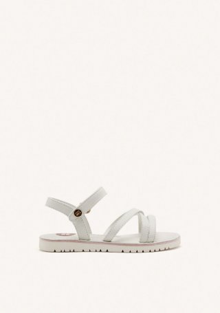 SANDALIAS TIRAS PIEL TOLLAND - BLANCO SANDALIAS TIRAS PIEL TOLLAND - BLANCO