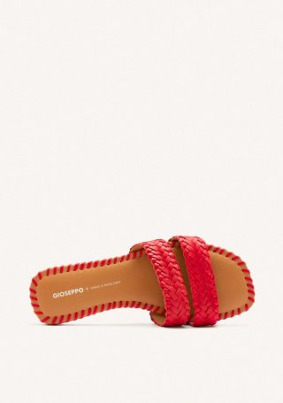 SANDALIAS PIEL TRENZADA PERHAM - ROJO SANDALIAS PIEL TRENZADA PERHAM - ROJO