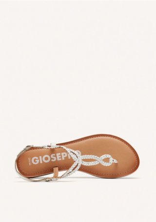 Sandalias de tiras trenzadas blancas para mujer FYFFE - BLANCO Sandalias de tiras trenzadas blancas para mujer FYFFE - BLANCO