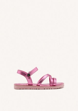 SANDALIAS TIRAS PIEL TOLLAND - ROSA SANDALIAS TIRAS PIEL TOLLAND - ROSA