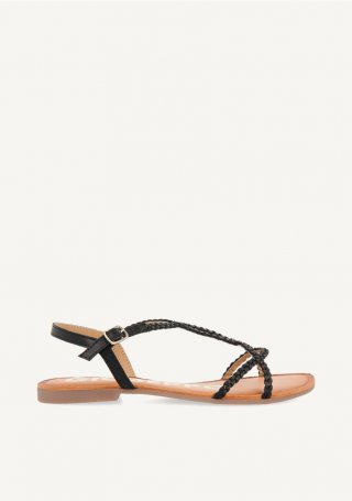 Sandalias negras de tiras finas para mujer OSSIAN - NEGRO Sandalias negras de tiras finas para mujer OSSIAN - NEGRO