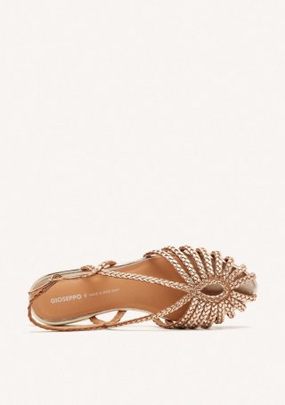 MULES PIEL TRENZADA HINGHAM - PLATINO