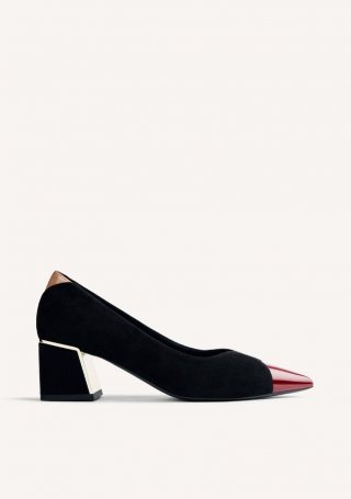 ZAPATOS TACÓN CONTRASTES CORCORAN - NEGRO ZAPATOS TACÓN CONTRASTES CORCORAN - NEGRO