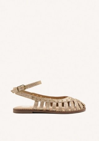 SANDALIAS CERRADAS BRILLO PIEL BLANCHARD - PLATINO SANDALIAS CERRADAS BRILLO PIEL BLANCHARD - PLATINO