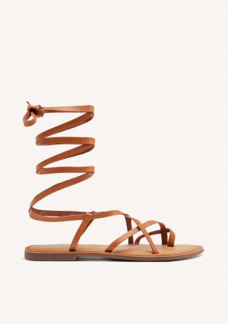 SANDALIAS PIEL TIRAS LUSSAT - CUERO SANDALIAS PIEL TIRAS LUSSAT - CUERO