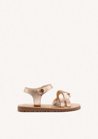 SANDALIAS PIEL TRENZADA ROWLEY - ORO ROSADO SANDALIAS PIEL TRENZADA ROWLEY - ORO ROSADO