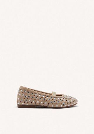 BAILARINAS MARY-JANE TACHAS PIEL DEDHAM - BEIG