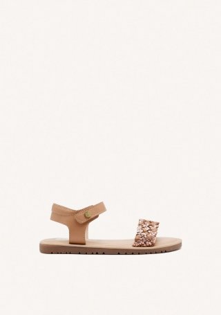SANDALIAS PIEL TRENZADA LEMINGTON - ORO ROSADO SANDALIAS PIEL TRENZADA LEMINGTON - ORO ROSADO