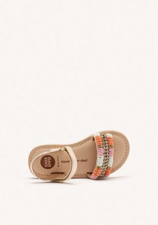 SANDALIAS ABALORIOS PIEL METALIZADA BURNETT - PLATINO SANDALIAS ABALORIOS PIEL METALIZADA BURNETT - PLATINO