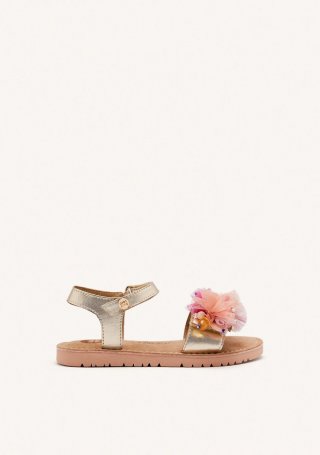 SANDALIAS TUL Y ABALORIOS PIEL STANNARD - MULTICOLOR