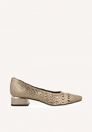ZAPATOS DE SALÓN METALIZADOS TACHUELAS PIEL MAGLOD - PLOMO ZAPATOS DE SALÓN METALIZADOS TACHUELAS PIEL MAGLOD - PLOMO