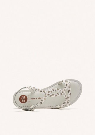 SANDALIAS PIEL, STRASS Y RAFIA WENHAM - BLANCO SANDALIAS PIEL, STRASS Y RAFIA WENHAM - BLANCO