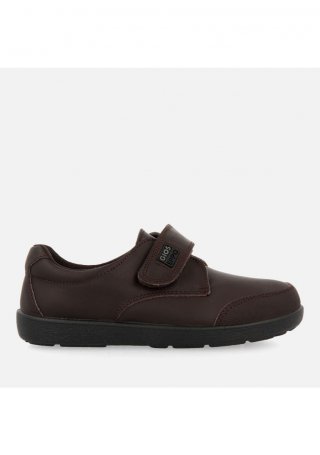 ZAPATOS COLEGIALES DE PIEL EN MARRÓN BETA - MARRON