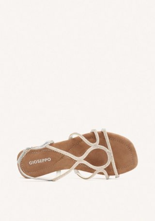 SANDALIAS PIEL PEDRERÍA GILMANTON - PLATA SANDALIAS PIEL PEDRERÍA GILMANTON - PLATA
