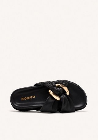 SANDALIAS PIEL Y RAFIA TISBURY - NEGRO SANDALIAS PIEL Y RAFIA TISBURY - NEGRO