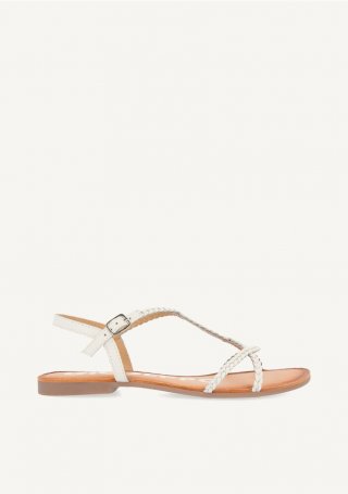 SANDALIAS BLANCAS PARA MUJER OSSIAN - BLANCO