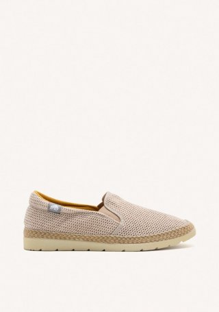 ESPADRILLES COLOR BEIGE DE REJILLA CON ALGODÓN RECICLADO PARA HOMBRE YACOLT - BEIG
