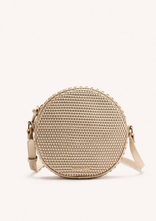 BOLSO BANDOLERA TRENZADO PARKLAND - PLATINO