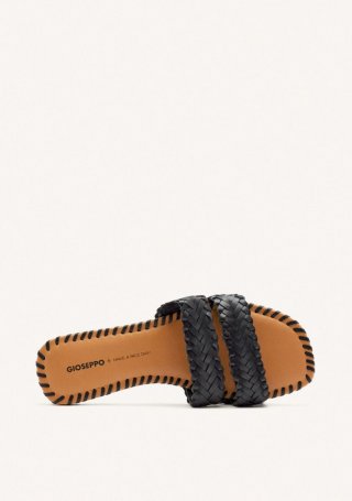 SANDALIAS PIEL TRENZADA PERHAM - NEGRO SANDALIAS PIEL TRENZADA PERHAM - NEGRO